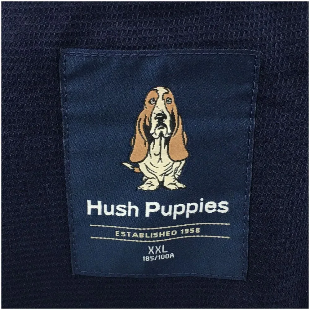 HUSH PUPPIES‎ Mens Blazer Sport Coat Casual Jacket Size 42R Blue Cotton Suit